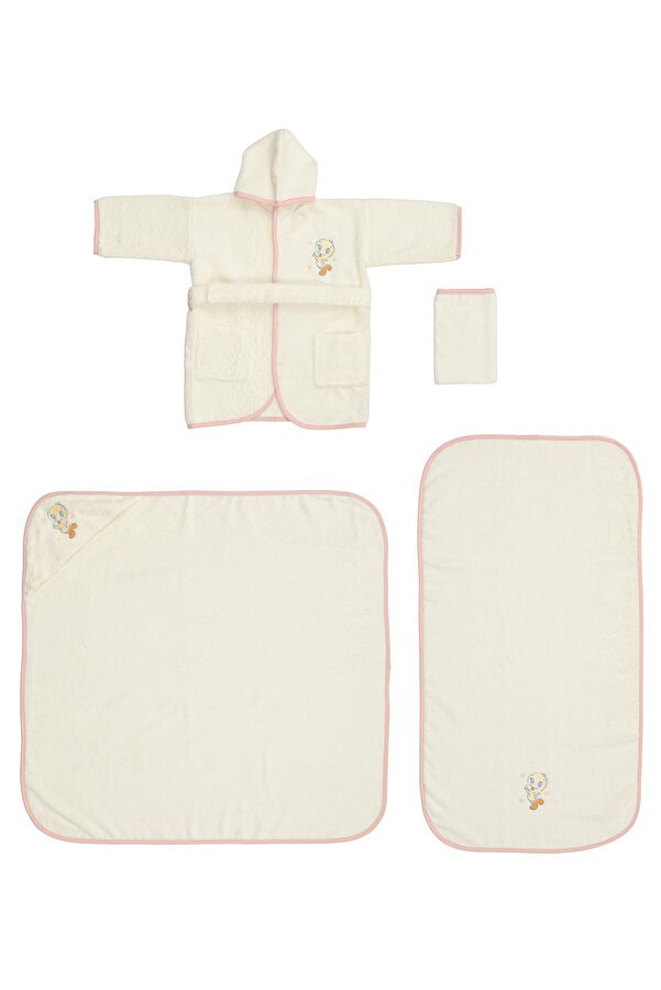 Özdilek Tweety Star Lisans Nakışlı Bambu Yenidoğan Bebek Seti