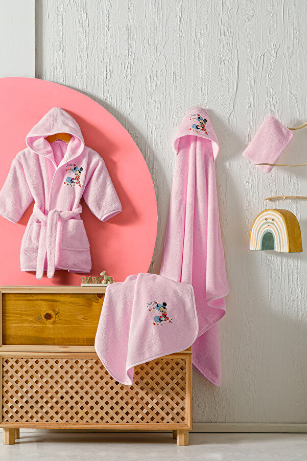 Özdilek Minnie Mouse Disney Lisans Baskılı Bambu Yenidoğan Bebek Seti