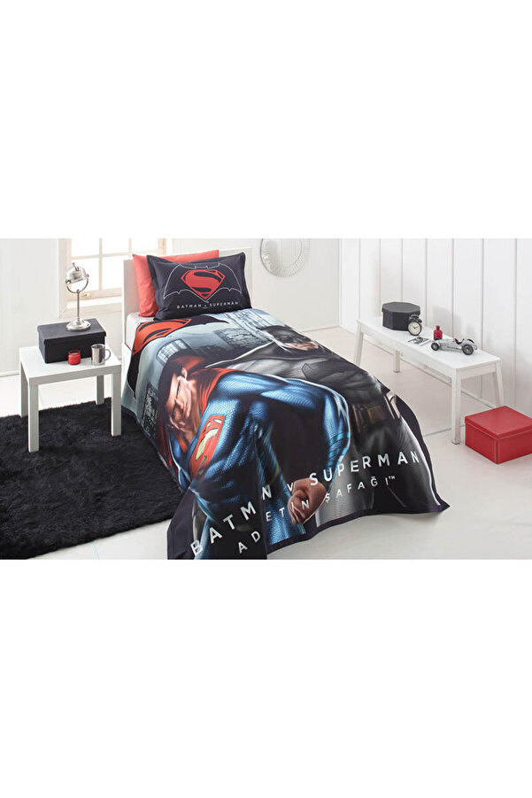 Özdilek Batman V Superman City Tek Kişilik Dijital Baskı Pike Takımı