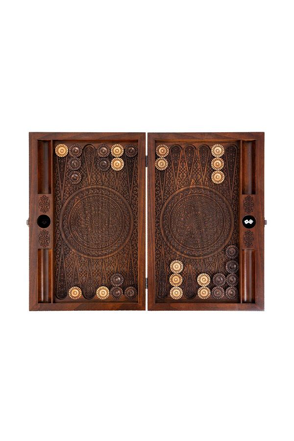 Anadolia-Emerald-ü Phoenix Motif Backgammon 1