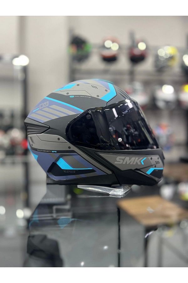 SMK-Gullwing Tekker Chin Opening Helmet WITH TRANSPARENT VISOR 1