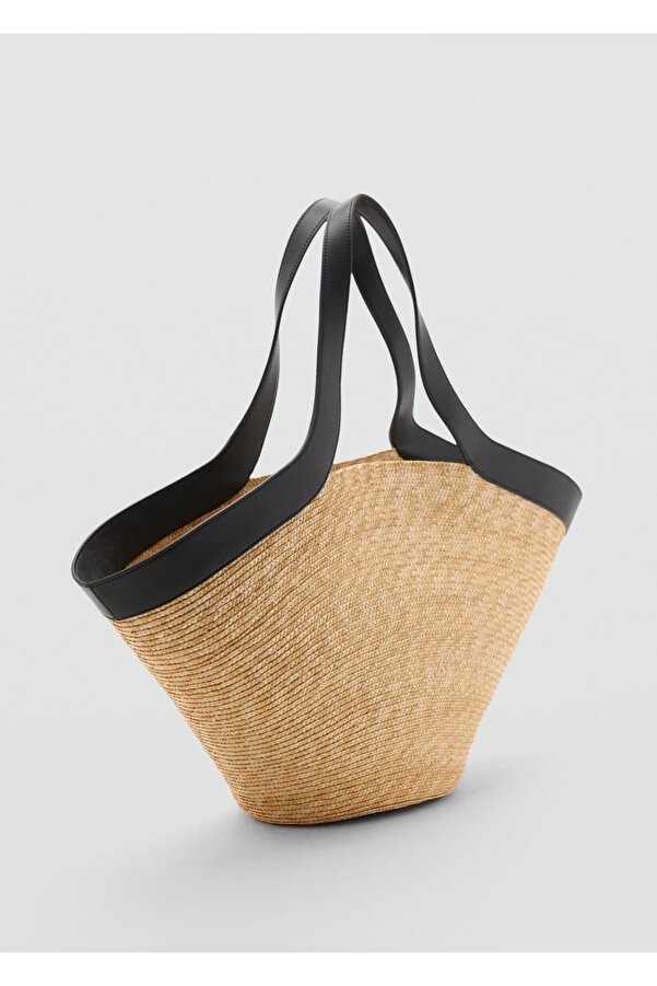 Mango Outlet Mango Korb Tasche MANGO Korbtasche Aus Naturfaser