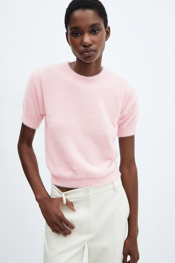 Faux fur knit sweater store