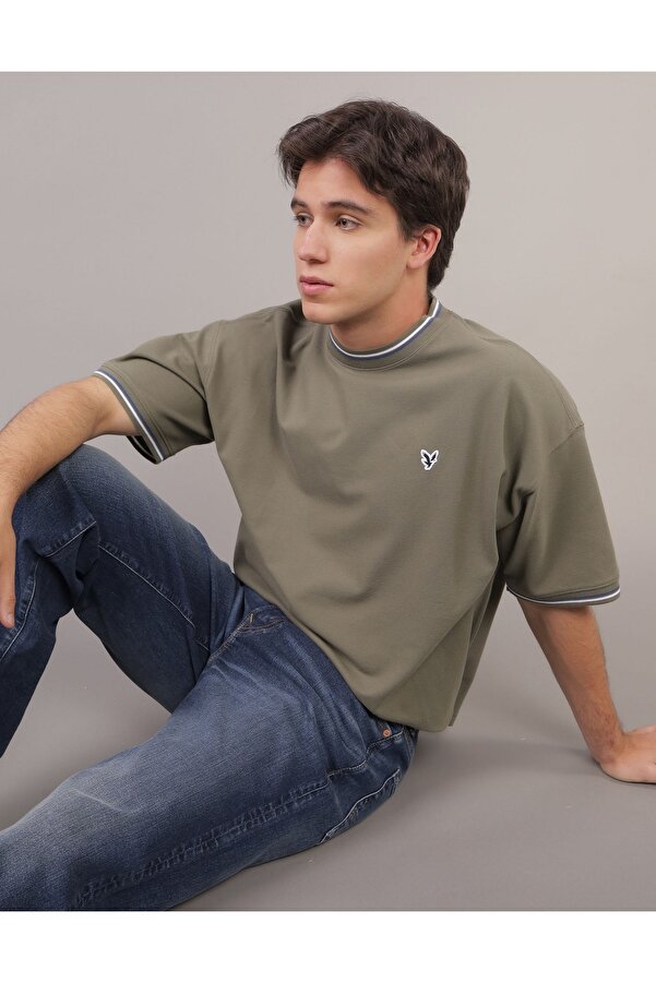 American Eagle Ae Flex Piq Oversize TShirt U11643896342 Trendyol