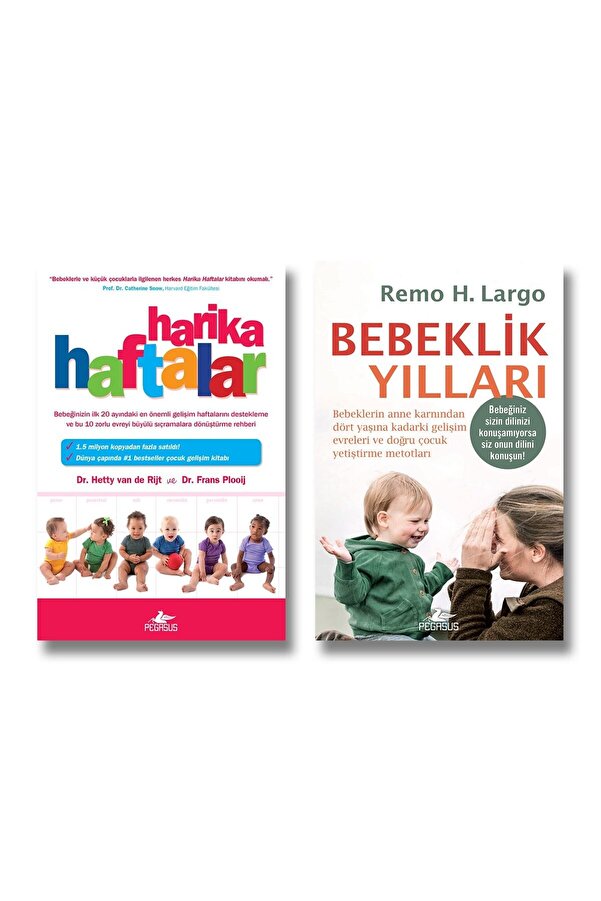Pegasus Yayınları Bebek ve Çocuk Gelişimi Kitapları Seti (2 Kitap) Harika Haftalar & Bebeklik Yılları