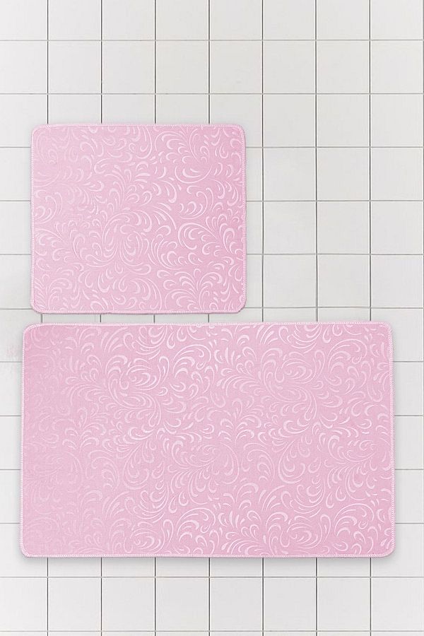 Chilai Home-Embos Pink Μοκέτα Μπάνιου 2 τεμαχίων Tpmk 1