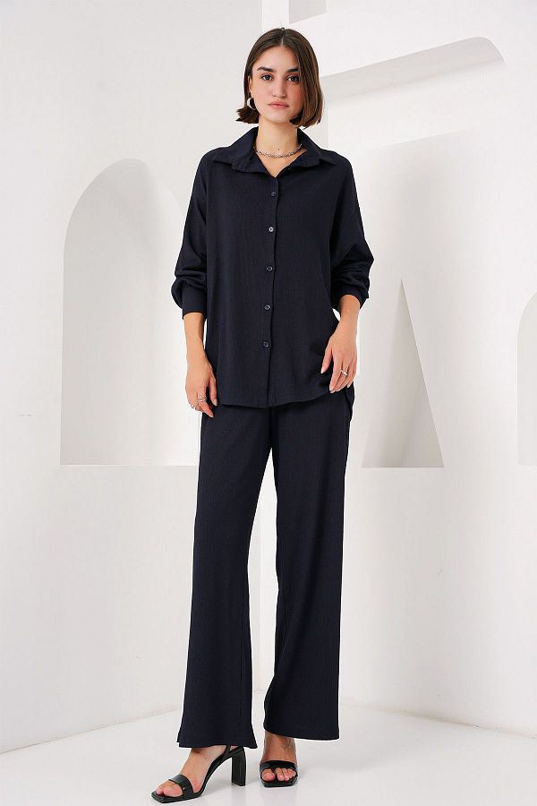 Bigdart-C. Navy Blue 5858 Knitted Double Set 1