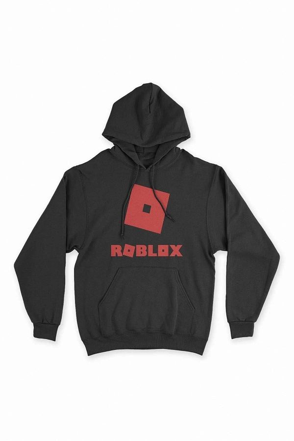 CONSTRA N Black Hooded Roblox Logo Sweatshirt Hoodie Trendyol
