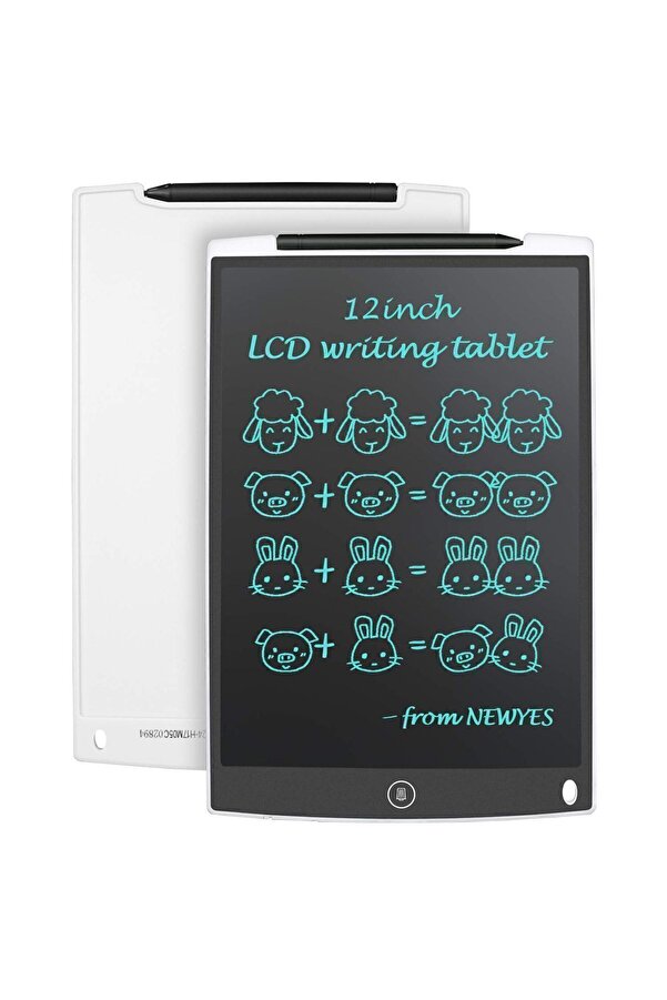 Vothoon 12 Inc Writing Lcd Grafik Dijital Kalemli Çizim Tableti Yazı Tahta Not Yazma Eğitim Tableti