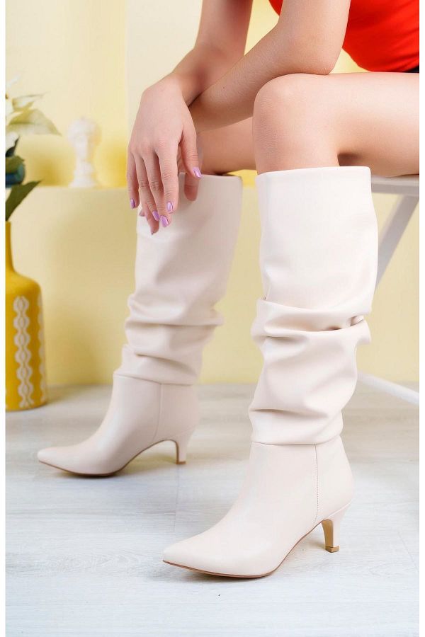 Thin heel boots hot sale