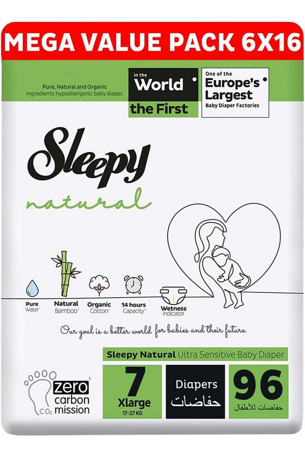 Sleepy-Ecologic Pants Size 6 | 96 count | Eco-Friendly | Hypoallergenic | Absorbent | All-Natural 1