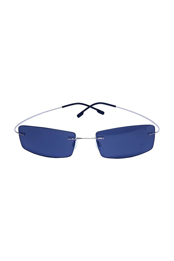 EYM Chrome Colored Titanium Glasses Hingeless Sunglasses Trendyol