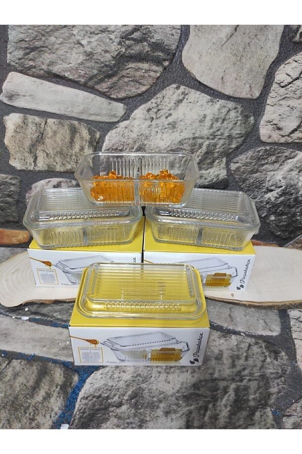 Pa abahce Butter Bowl. 3 Pieces 3 PCS Two Compartment Glass Butter Bowl Breakfast Storage Container Trendyol