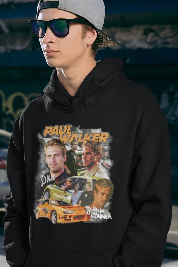 SEVBANO Unisex Oversize Paul Walker Printed Fast and Furious Movie Hoodie Trendyol