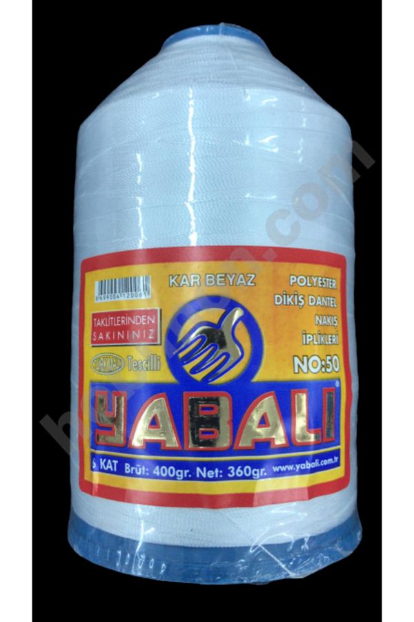 Yabalı-Nr. 50 Yabalı 400 gr Sfoară din poliester - Albă ca Zăpada 1