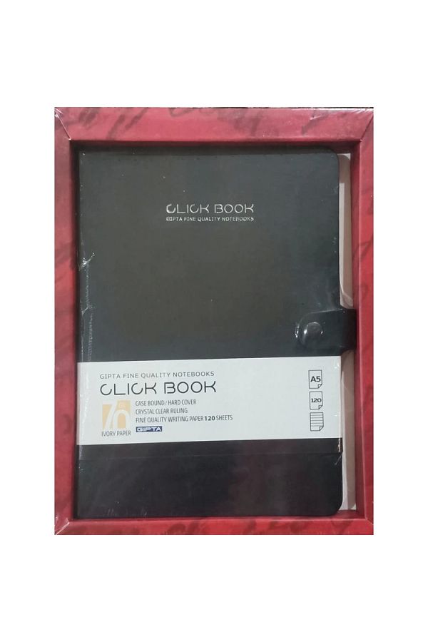 Gıpta-GIPTA CLICK BOOK - Lined A5 120YP Hard Cover Thread Upright Notebook 1