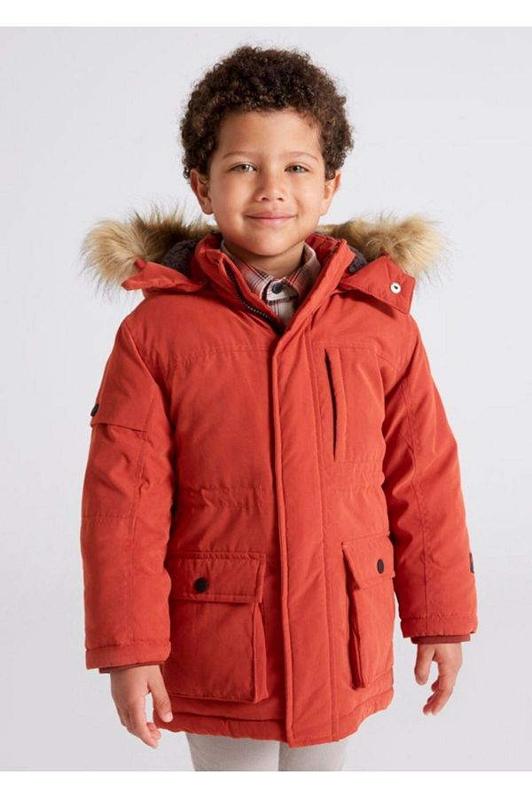 Boys fur hood parka sale