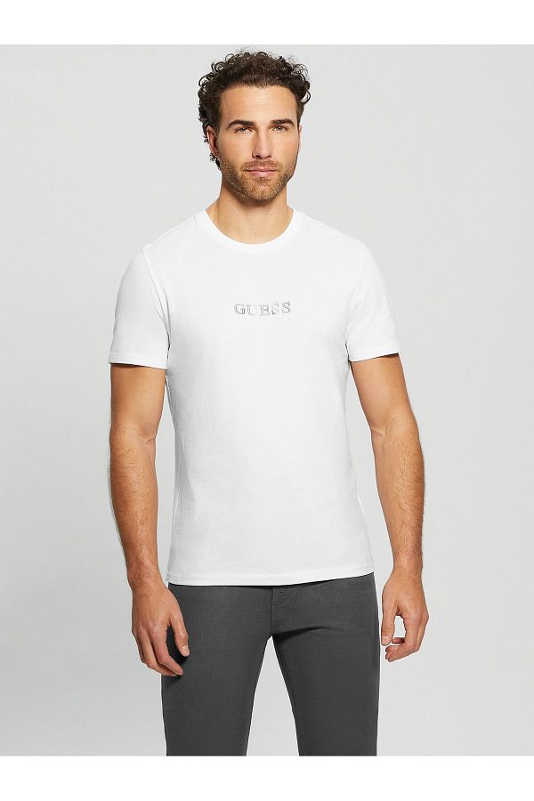 Guess T Shirt White Regular fit Trendyol