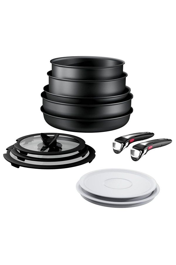TEFAL-ل 3959953   طقم أواني طهي تيتانيوم إنجينيو غير محدود مكون من 12 قطعة - 2100134252 1