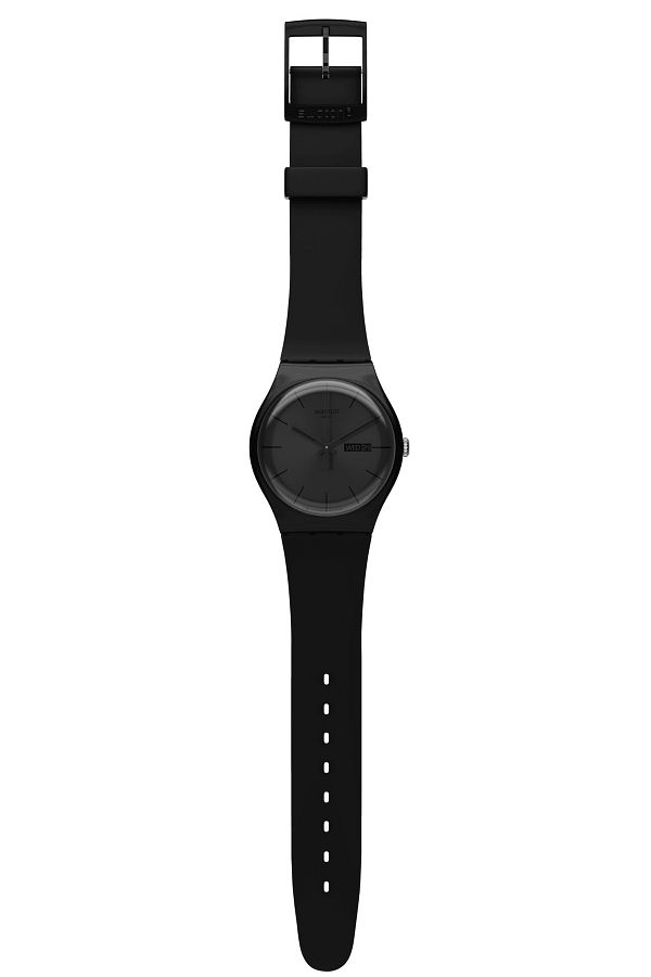 Swatch Watch Black Black Trendyol