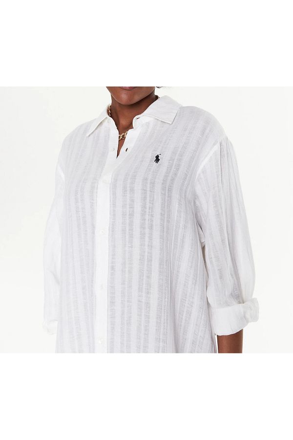 Ralph Lauren Beach Shirt Women 21364379 Wht Trendyol