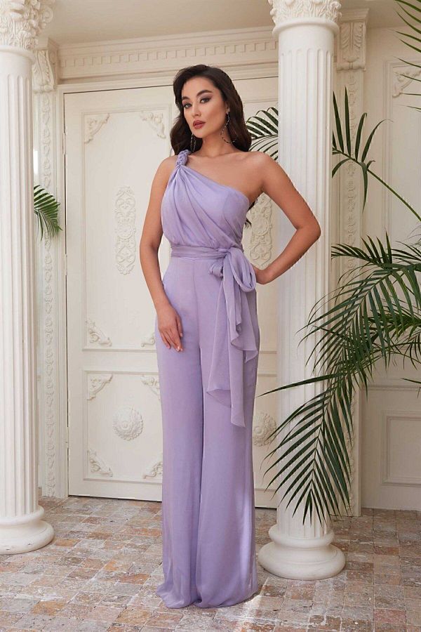 Lavender formal jumpsuit top