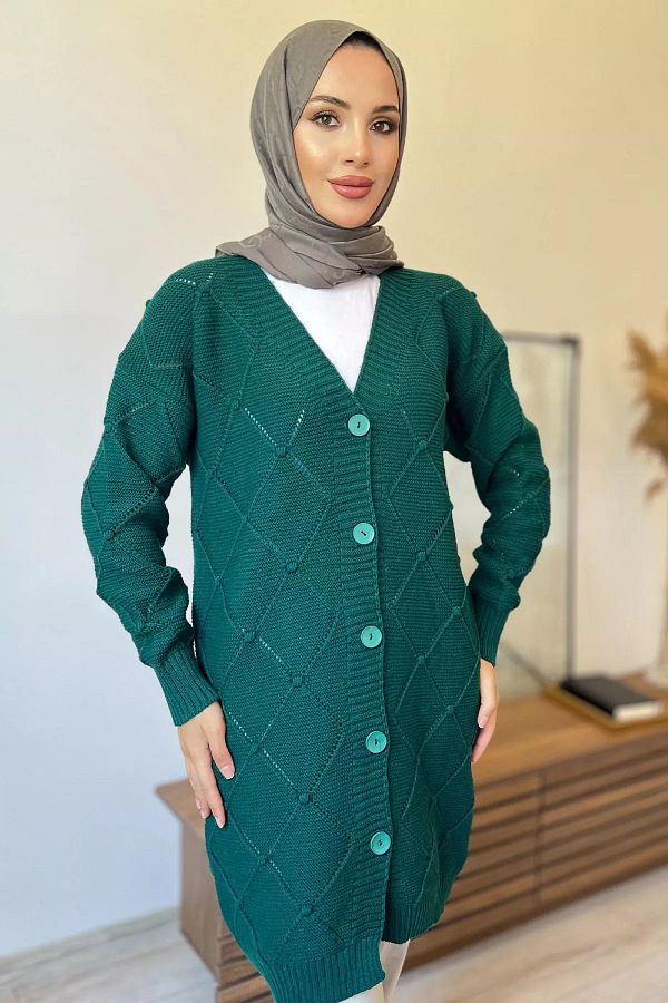 Womens emerald green cardigan on sale
