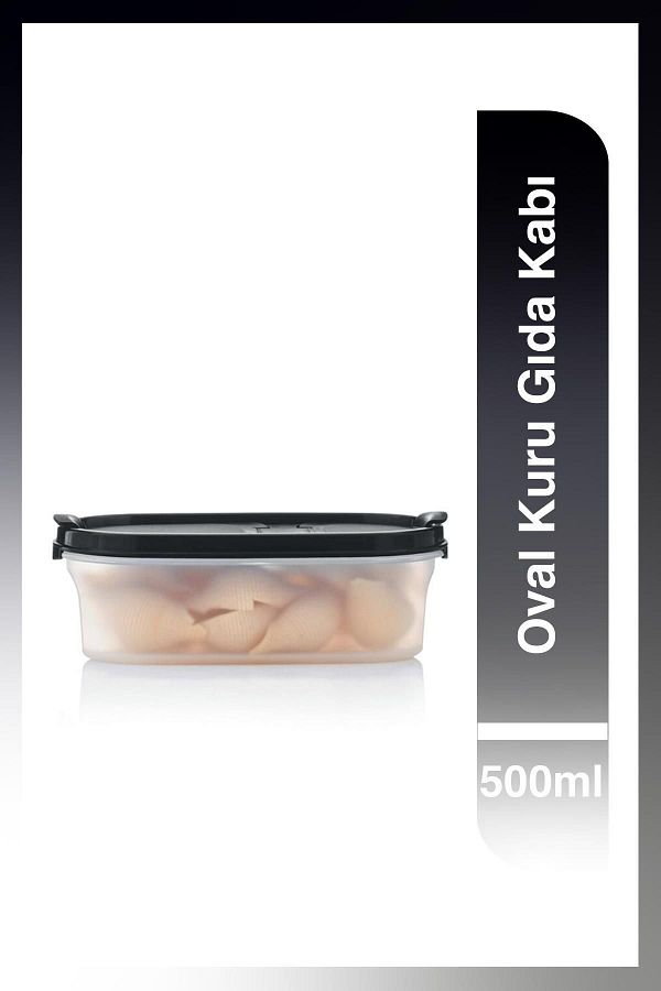 Tupperware-Oval Pulses and Dry Food Storage Container 1 500 ml (Without Lid) 1