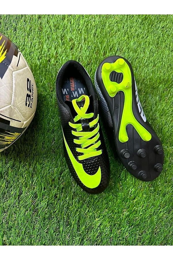 Black yellow football cleats cheap