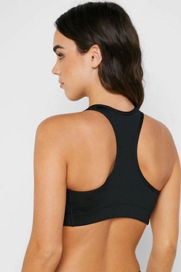 Nike Victory Compression Sports Bra Metallic Gold Swoosh Black Sports Bra Trendyol