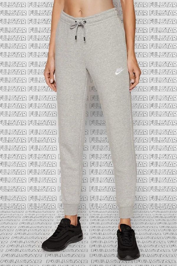 Nike Sportswear Essential Fleece Tight Pants Pocketless Sweatpants Tights Gray Trendyol