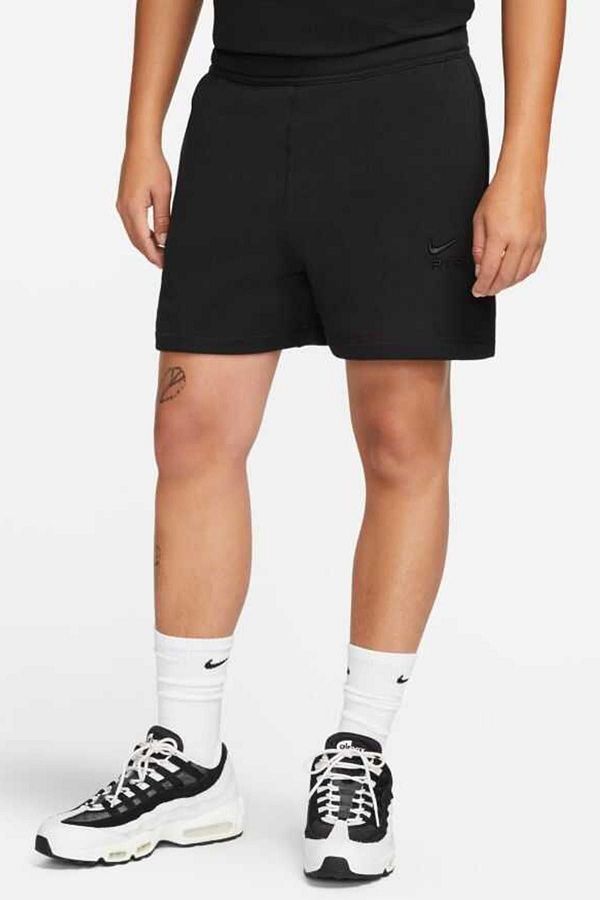 Nike Air French Terry Short Thick Cotton Men s Black Shorts Trendyol