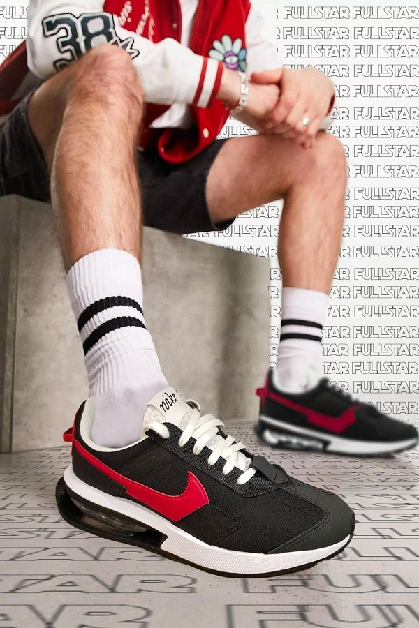 Nike Air Max Pre Day Black Red Unisex Sneaker Casual Sports Shoes Black Red White Trendyol