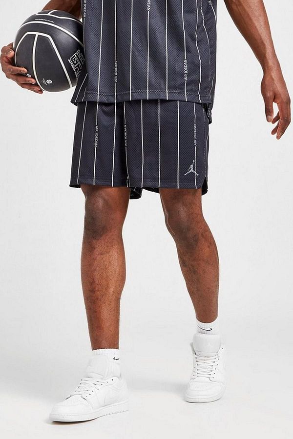 Nike Jordan M J Ess Aop Black Loose Cut Basketball Shorts Trendyol