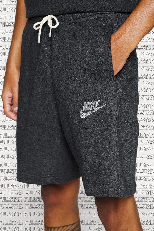 Nike Sportswear Revival Fleece Short Hybrid Black Men s Shorts Black Trendyol