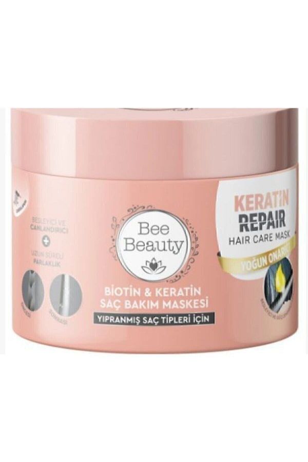 Bee Beauty-Biotin & Keratin Hair Care Mask 300 Ml 1