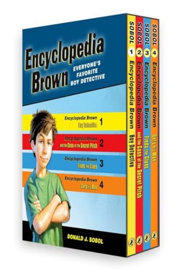 Penguin Random House-Encyclopedia Brown Box Set 4 Books 1