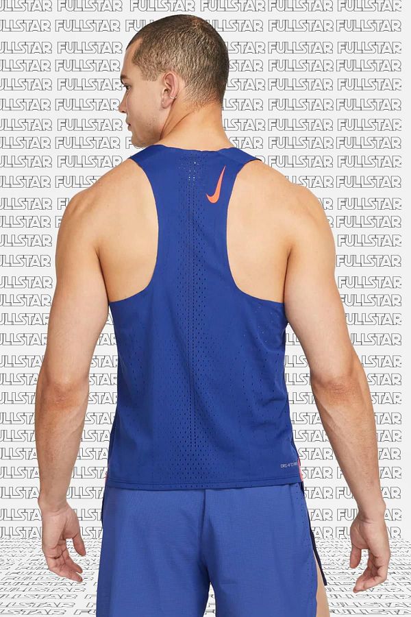 Nike AeroSwift Blue Running Tank Top Laser Cut Running Tank Top Trendyol