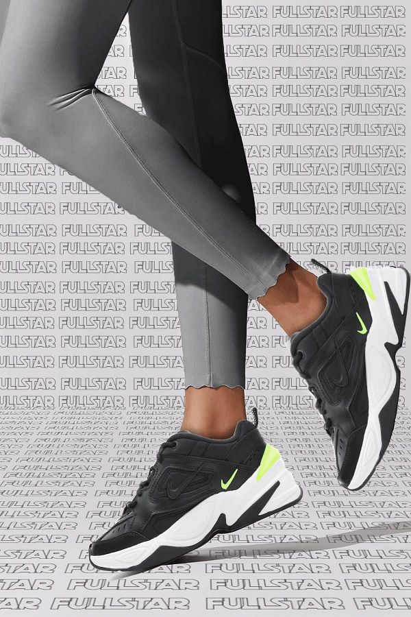 Nike M2k Tekno Leather Unisex Sneaker Genuine Leather White Sports Shoes Black Height 4cm Trendyol