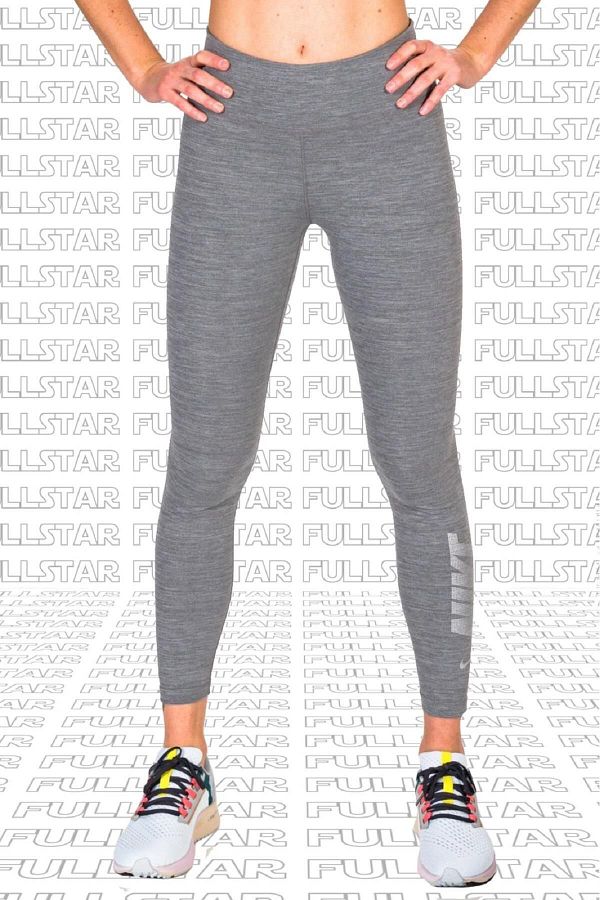 Nike One Diamond Shine 7 8 Leggins 2 Pocket Rhinestone Gathering Leggings Gray Trendyol