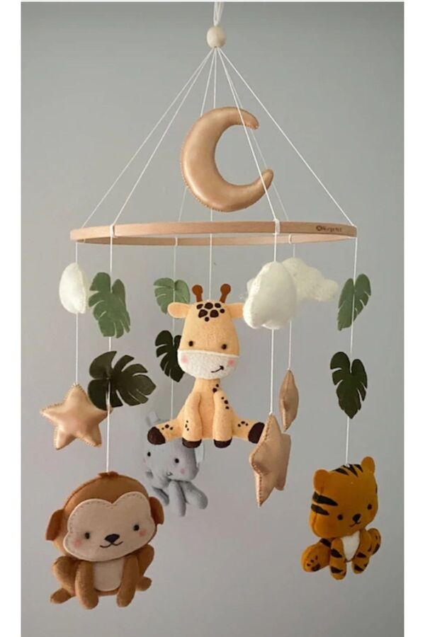 Duygunun Keçe Tasarımı Özel Tasarım Kız Bebek Erkek Bebek Müziksiz Beşik Dönencesi