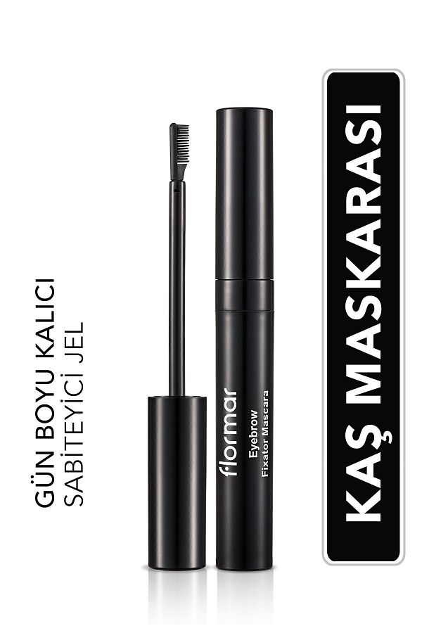 Flormar-Fixing and Color Protection Transparent Eyebrow Mascara - Eyebrow Fixator Mascara - 001 -8690604242733 1