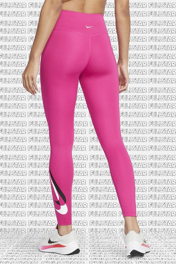 Nike pink swoosh leggings hotsell