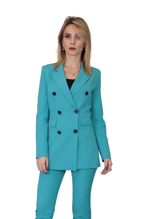 Turquoise dress jacket store