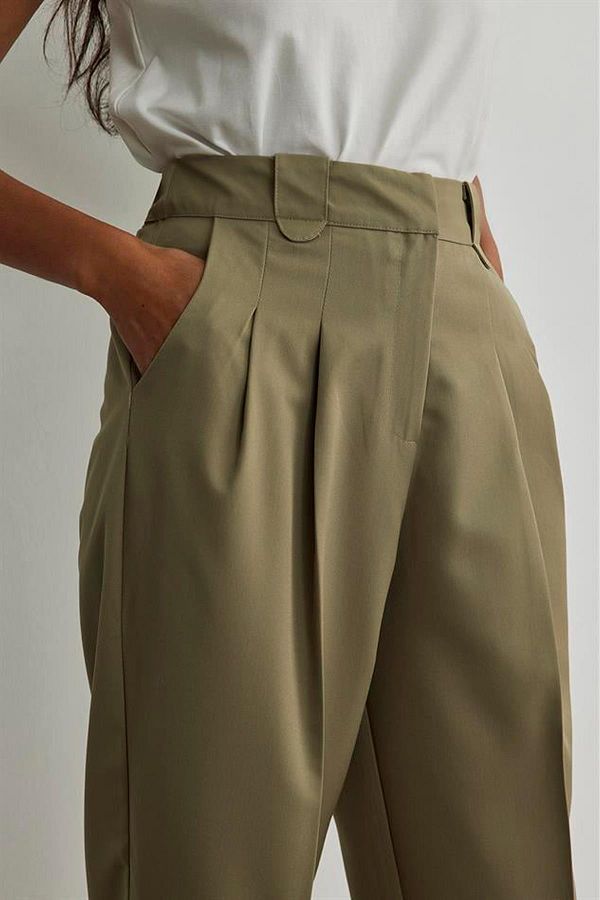 Suud Collection-Tmavé khaki jazdecké nohavice 1