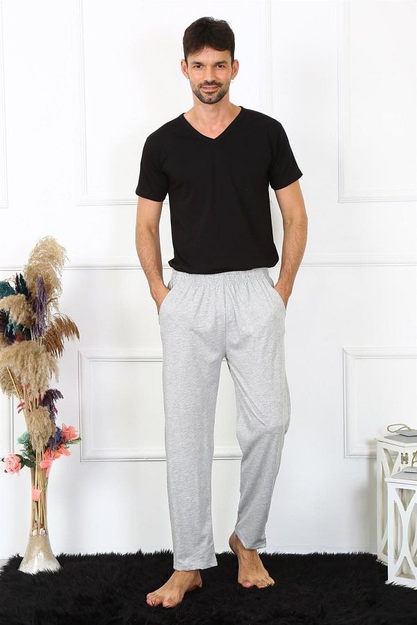 Akbeniz-Men's Cotton Gray Single Bottom Pajamas 27495 1