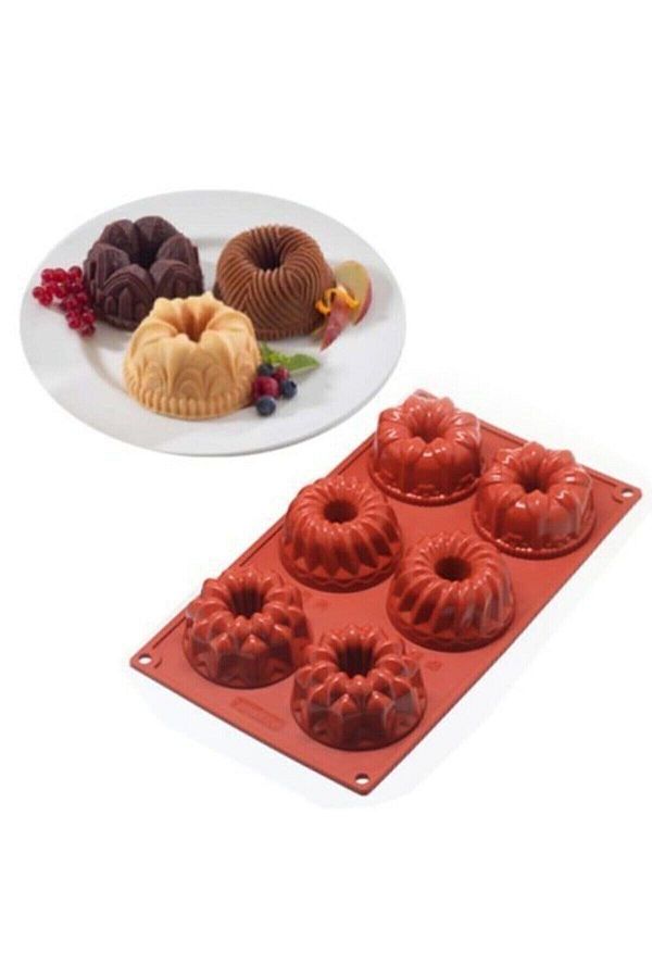 MYEBI-Silicone Pastry Cake Mold 6 Pieces Myb- 1