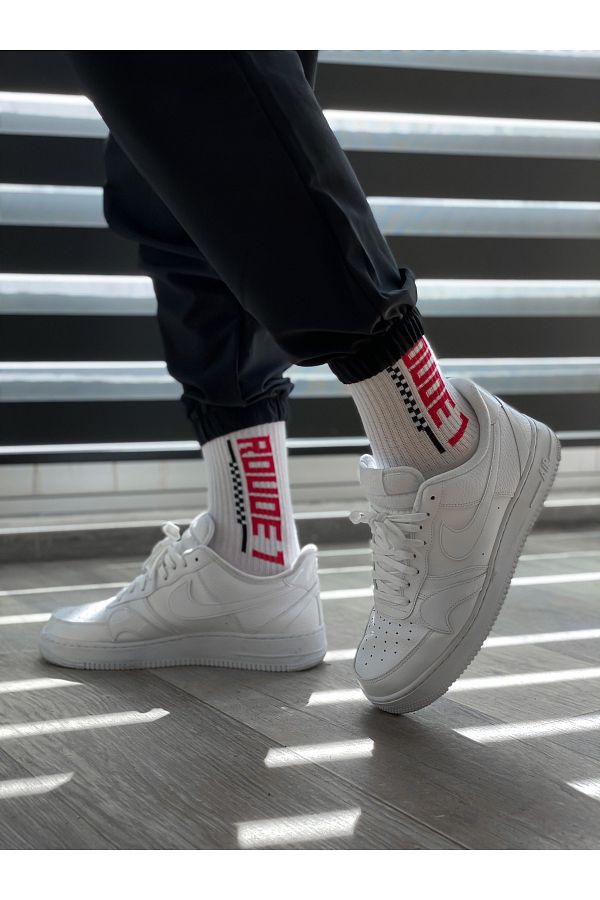 BYBASICMAN-Std Roude White Socks 1