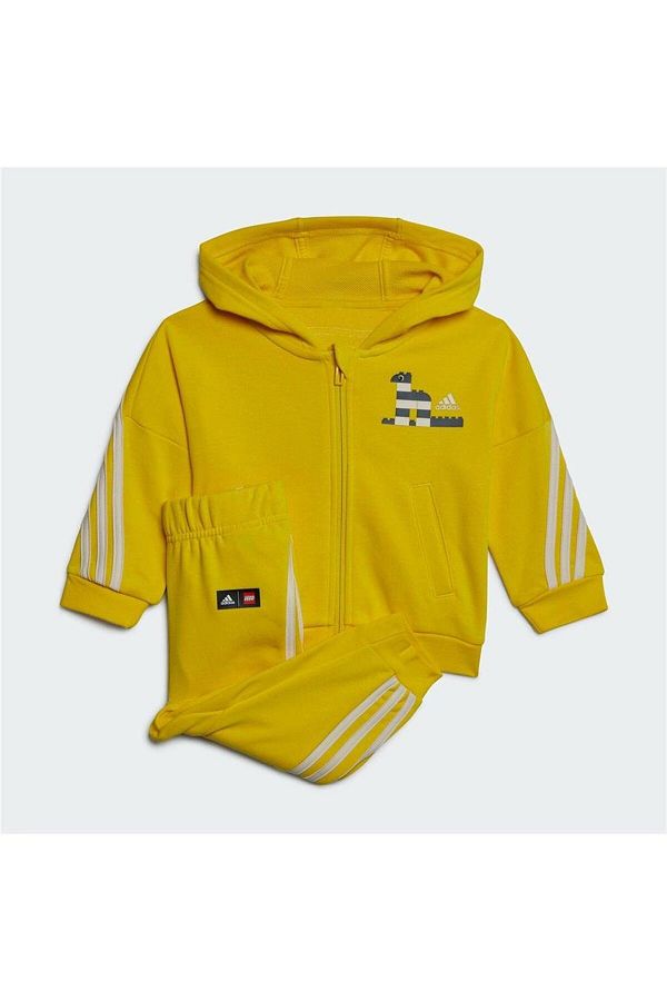 Baby yellow adidas tracksuit cheap