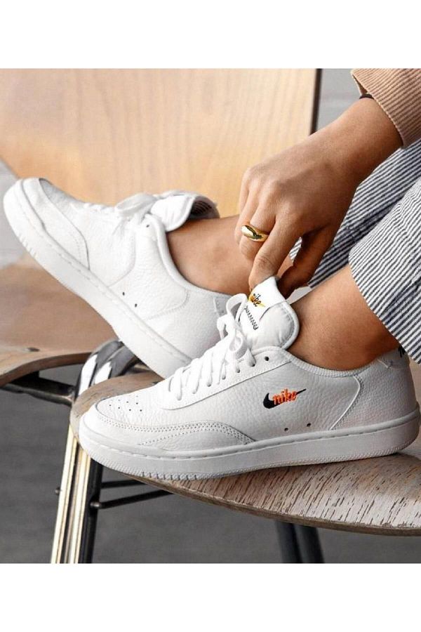 Nike Court Vintage Prm Leather Sneaker Real Leather White Casual Sports Shoes Trendyol